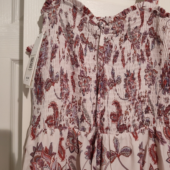 NWT Grace Karin Paisley Smocked Maxi Dress, Lined - Picture 7 of 11